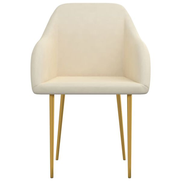 vidaXL 6 db kr&eacute;msz&iacute;nű b&aacute;rsony &eacute;tkezősz&eacute;k