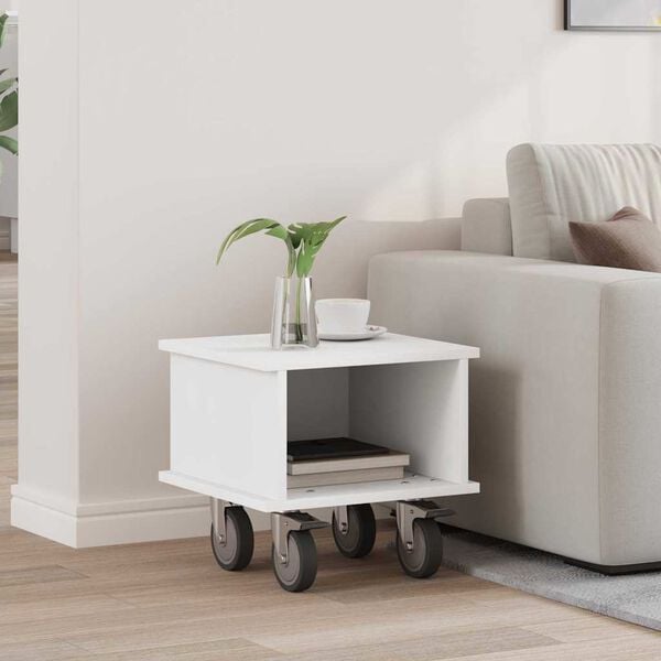 vidaXL TV &aacute;llv&aacute;ny Feh&eacute;r 37 x 35 x 35 cm Faanyag