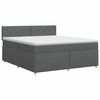 vidaXL Boxspring &aacute;gy matraccal S&ouml;t&eacute;tsz&uuml;rke 160 x 200 cm Sz&ouml;vet