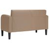 vidaXL cappuccino műbőr loveseat kanap&eacute; 110 cm