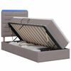 vidaXL LED t&aacute;rol&oacute;s &aacute;gy matraccal T&oacute;psz&iacute;nű 90 x 200 cm Sz&ouml;vet
