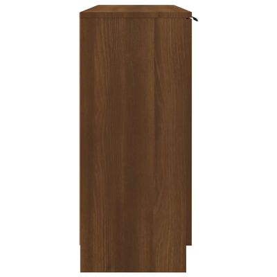 vidaXL barna tölgy színű szerelt fa tálalószekrény 90,5 x 30 x 70 cm