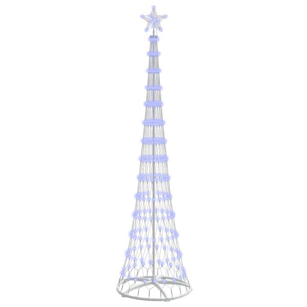 vidaXL LED Kar&aacute;csonyi Fenyő 290 LED-del K&eacute;k 70 x 70 x 250 cm F&eacute;m