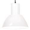 vidaXL kerek feh&eacute;r f&uuml;ggől&aacute;mpa 25 W 28,5 cm E27