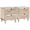 vidaXL &Eacute;jjeliszekr&eacute;ny 2 db Feh&eacute;r 40 x 33 x 46 cm Szerelt Fa