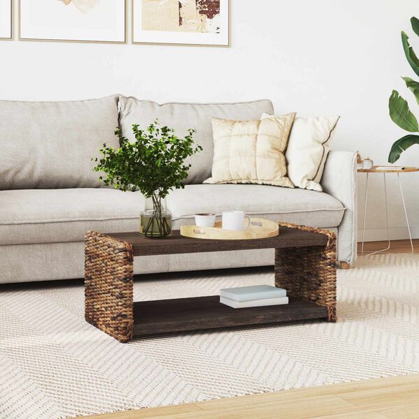 vidaXL Oldal asztal Természetes 44.5 x 45 x 45 cm Tömör Mahagóni Fa