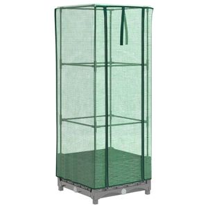 vidaXL rattan megjelen&eacute;sű magas&aacute;gy&aacute;s melegh&aacute;ztakar&oacute;val 40x40x123 cm