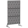 vidaXL Mag&aacute;nszf&eacute;ra K&eacute;pernyő 100 x 50 x 180 cm Ac&eacute;l Fekete