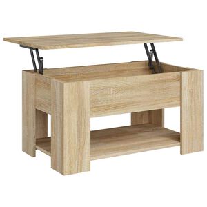 vidaXL sonoma t&ouml;lgy sz&iacute;nű szerelt fa doh&aacute;nyz&oacute;asztal 79x49x41 cm