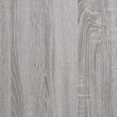vidaXL 4 db szürke sonoma színű szerelt fa fali polc 100 x 10 x 1,5 cm