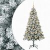 vidaXL Műfenyő g&ouml;mb&ouml;kkel 120 cm 150 LED Meleg feh&eacute;r PVC &eacute;s f&eacute;m