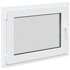 vidaXL Pinceablak RISOR 80 x 70 cm PVC &eacute;s &Uuml;veg Feh&eacute;r
