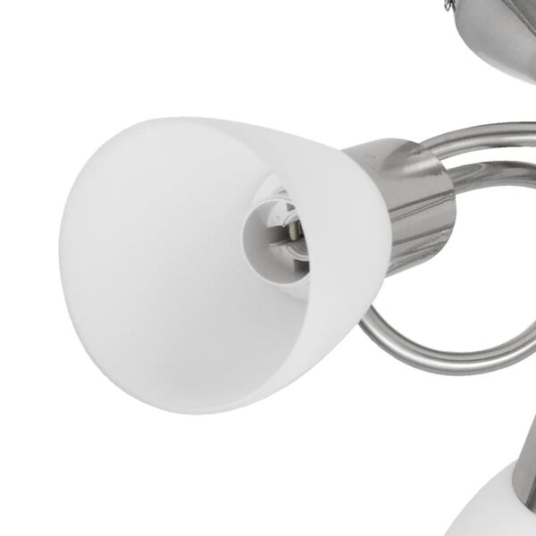 Üvegbúrás mennyezeti lámpa 3 db E14-es izzóhoz