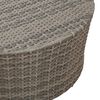 vidaXL K&uuml;lt&eacute;ri K&aacute;v&eacute;z&oacute; Asztalok Sz&uuml;rke &Oslash; 68 x 30 cm Rattan