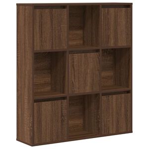 vidaXL barna t&ouml;lgy sz&iacute;nű szerelt fa k&ouml;nyvszekr&eacute;ny 89x24x101,5 cm