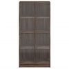 vidaXL barna t&ouml;lgysz&iacute;nű szerelt fa magasszekr&eacute;ny ajt&oacute;kkal 68x37x142 cm