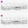 vidaXL K&uuml;lt&eacute;ri kanap&eacute; szett 8 pcs Term&eacute;szetes &eacute;s b&eacute;zs T&ouml;m&ouml;r Ak&aacute;cfa