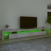 vidaXL betonsz&uuml;rke TV-szekr&eacute;ny LED-l&aacute;mp&aacute;kkal 290x36,5x40 cm