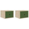 vidaXL Fali &eacute;jjeli szekr&eacute;ny GELEEN 2 db Sonoma T&ouml;lgy 36 x 33 x 25 cm