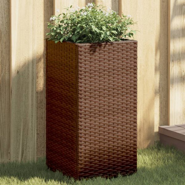 vidaXL barna polyrattan kerti &uuml;ltetől&aacute;da 30x30x60 cm