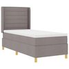 vidaXL Boxrug&oacute;s &aacute;gy LED szalagokkal T&oacute;psz&iacute;nű 90 x 190 cm sz&ouml;vet