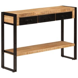 vidaXL t&ouml;m&ouml;r mang&oacute;fa t&aacute;lal&oacute;asztal 110 x 30 x 76 cm