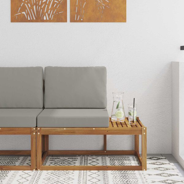 vidaXL K&uuml;lt&eacute;ri v&eacute;gleges kanap&eacute; p&aacute;rn&aacute;val Term&eacute;szetes 91 x 63 x 73 cm