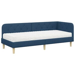 vidaXL Sarok&aacute;gy keret K&eacute;k 80 x 200 cm sz&ouml;vet
