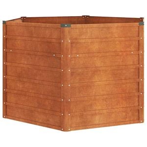 vidaXL rozsda sz&iacute;nű corten ac&eacute;l kerti magas&aacute;gy&aacute;s 129 x 129 x 77 cm