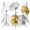 vidaXL fot&oacute;st&uacute;di&oacute;szett l&aacute;mp&aacute;kkal, f&eacute;nyk&eacute;pezőasztallal &eacute;s reflektorral