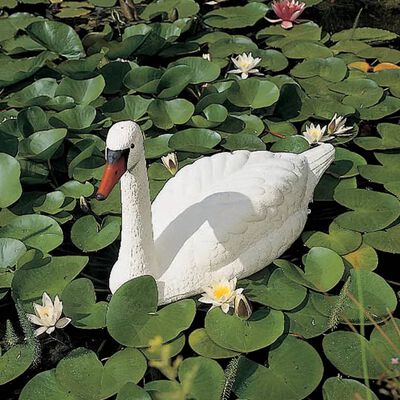 401363 Ubbink White Swan Garden Pond Ornament Plastic
