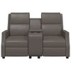 vidaXL 2 személyes szürke műbőr dönthető masszázsfotel