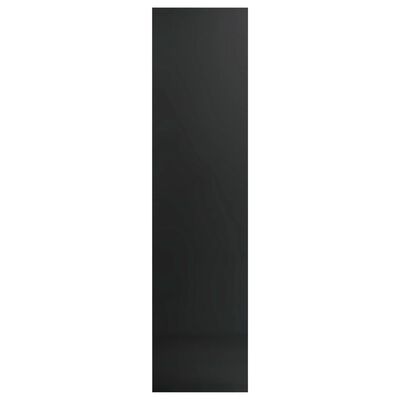 vidaXL magasfényű fekete szerelt fa ruhásszekrény 50 x 50 x 200 cm