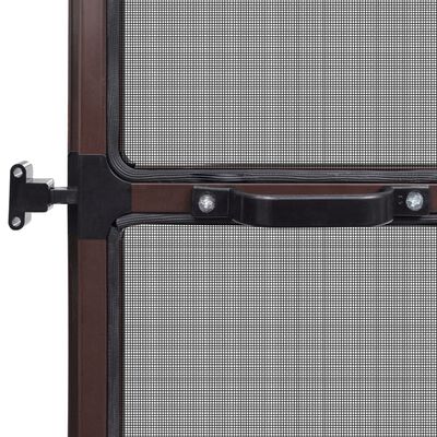 vidaXL barna zsanéros ajtó szúnyogháló 100 x 215 cm