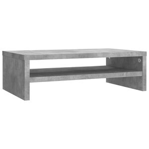 vidaXL betonsz&uuml;rke szerelt fa monitor&aacute;llv&aacute;ny 42 x 24 x 13 cm