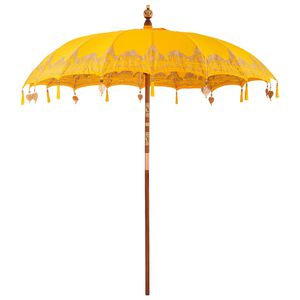 vidaXL Balin&eacute;z Napernyő S&aacute;rga 215 x 215 x 260 cm Pamut
