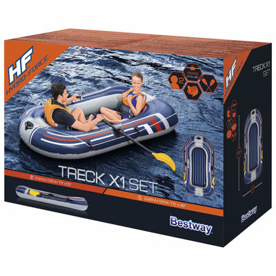 Bestway Hydro-Force kék felfújható csónak evez?kkel és pumpával