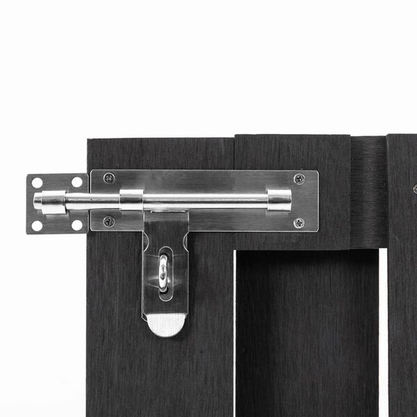 vidaXL szürke WPC kertkapu 100 x 60 cm