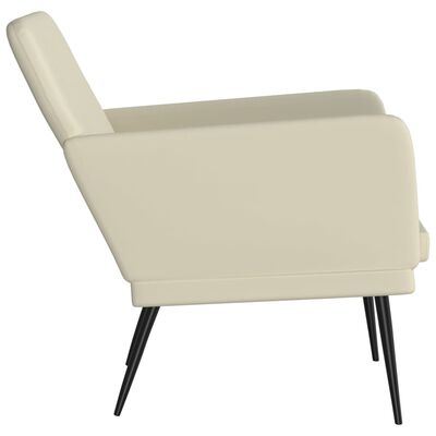vidaXL krémszínű műbőr fotel 61 x 78 x 80 cm
