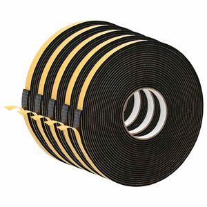 vidaXL &Ouml;ntapad&oacute; habszalag 5 db Fekete 20mm x 10m CR Hab