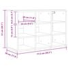 vidaXL Cipőszekr&eacute;ny polcokkal Sonoma t&ouml;lgy 77,5 x 30 x 51 cm Faanyag