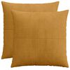 vidaXL P&aacute;rna huzat 2 pcs ALMELO S&aacute;rga 60 x 60 cm cord