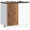 vidaXL alsó konyhaszekrény Lucca régi fából fűrészáru műfa