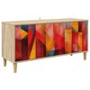 vidaXL TV szekr&eacute;ny HEESCH 102 x 33 x 50 cm Sonoma Szerelt Fa
