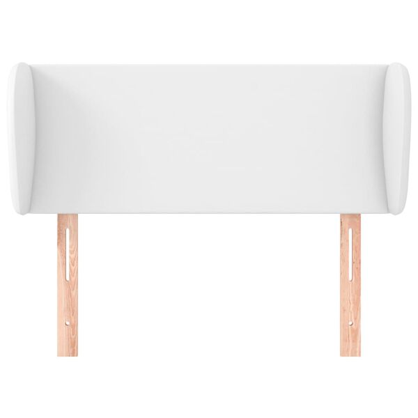 vidaXL feh&eacute;r műbőr sz&aacute;rnyas fejt&aacute;mla 103x23x78/88 cm