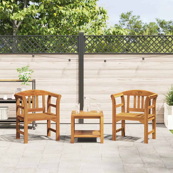 vidaXL pad Term&eacute;szetes Olaj Bevonat 68,5 x 46 x 82,5 cm T&ouml;m&ouml;r Ak&aacute;cfa