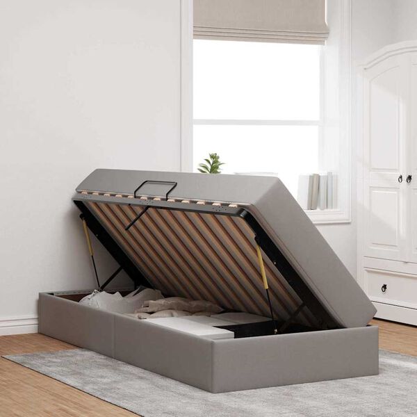 vidaXL &Aacute;gy t&aacute;rol&oacute;val &eacute;s matraccal T&oacute;psz&iacute;nű 90 x 200 cm Poli&eacute;szter