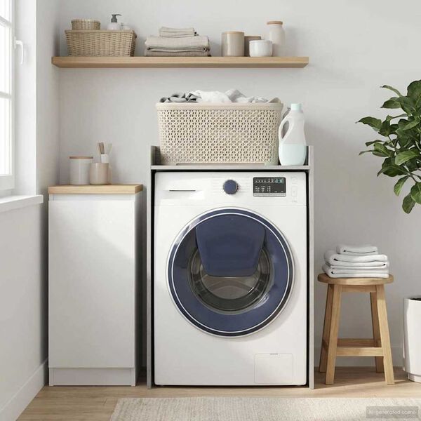 vidaXL Mos&oacute;g&eacute;p Szekr&eacute;ny Sz&uuml;rke Sonoma 67,5 x 48 x 97 cm Faanyag