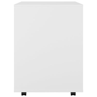 vidaXL fehér forgácslap kerekes szekrény 60 x 53 x 72 cm