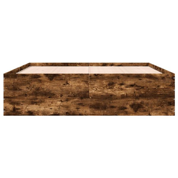 vidaXL f&uuml;st&ouml;s t&ouml;lgy sz&iacute;nű szerelt fa &aacute;gykeret 180 x 200 cm